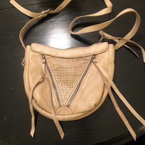 Lucky Brand Cream Leather Satchel